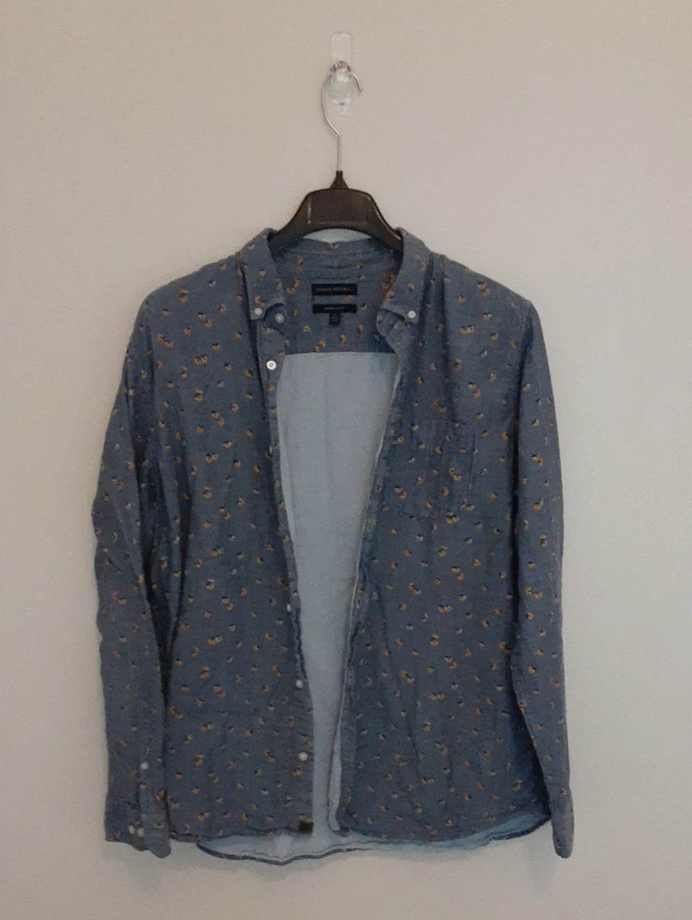 Banana Republic Blue Printed Lightweight Shirt